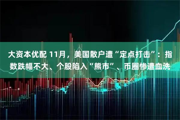 大资本优配 11月,美国散户遭“定点打击”:指数跌幅不大、个股陷入“熊市”、币圈惨遭血洗