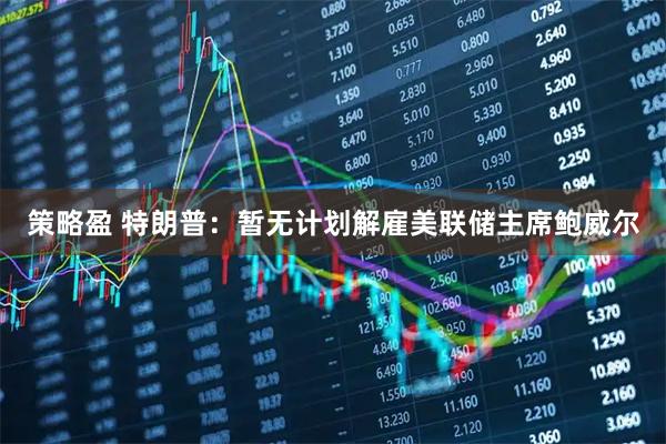 策略盈 特朗普：暂无计划解雇美联储主席鲍威尔